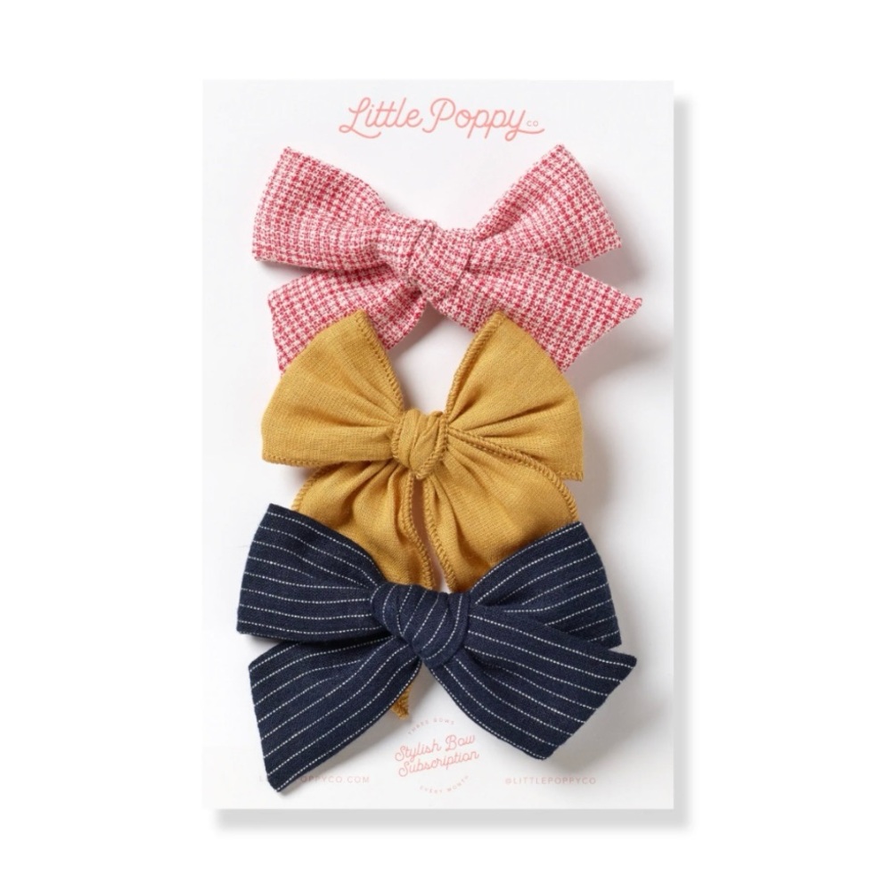 Little Poppy Co The Summer Bow Clip Set - July 2021